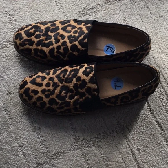 Franco Sarto size 7 1/2 Leopard Haircalf shoes - Picture 2 of 4